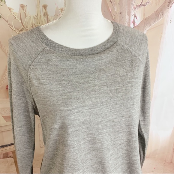 J Crew Crew Layered Lame Fringe Sweatshirt - Picture 2 of 12